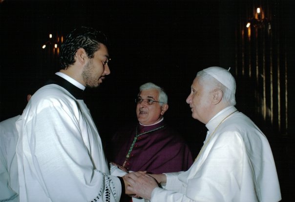 Don Antonio con papa Benedetto XVI